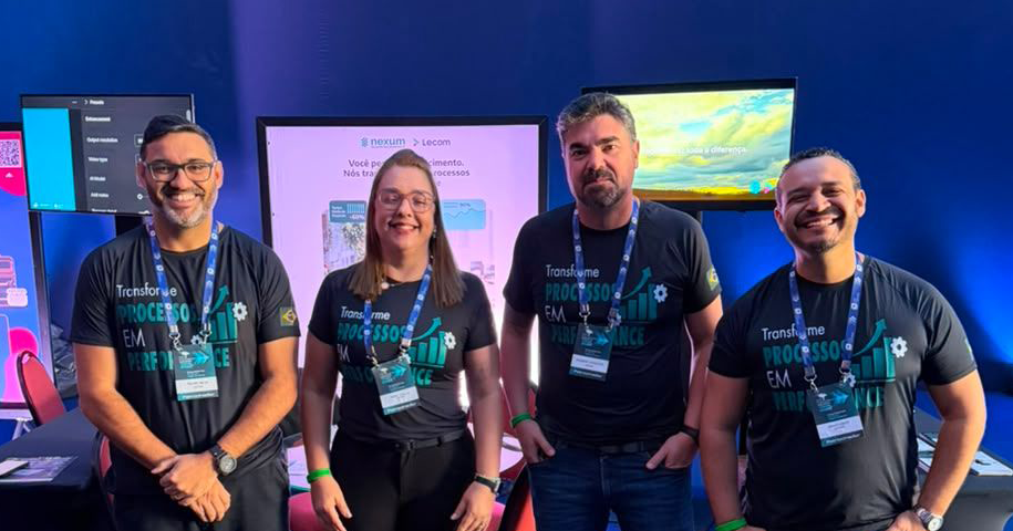 Pessoas representantes da Lecom e Nexum no CIO Cerrado Experience 2026